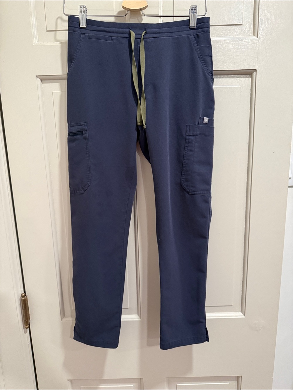 Figs Yola Slim Technical Collection Navy Drawstring Scrub Pants Size XS